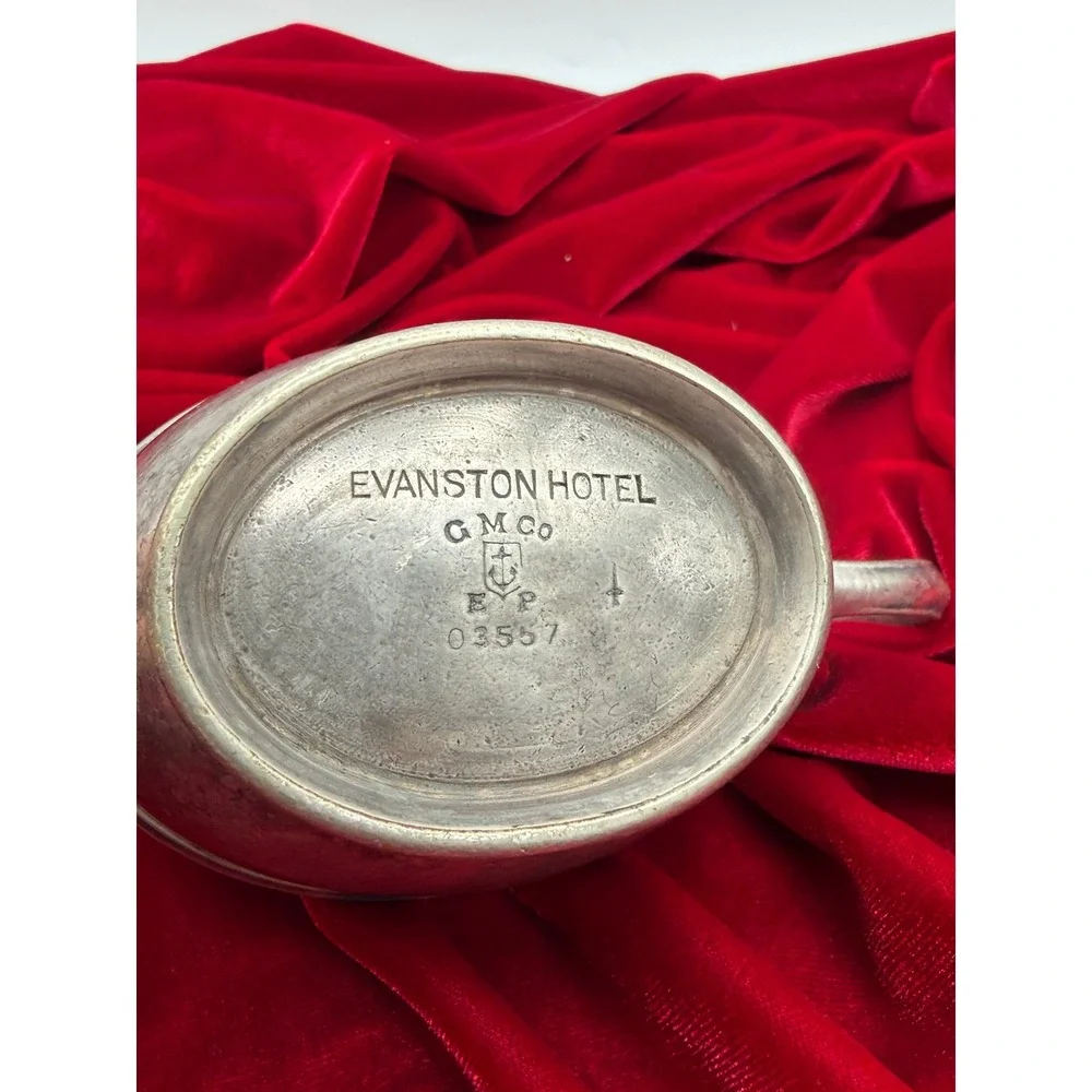 Vintage Evanston Hotel Silver Gorham GM Co Silverplate Double Handled Bowl 03557